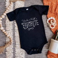 Onkels Lieblings-Personalisiert-Baby-T-Shirt