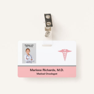 Onkologe Cancer Medical Foto ID Template Ausweis