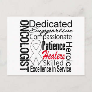 Onkologe Collage Postkarte