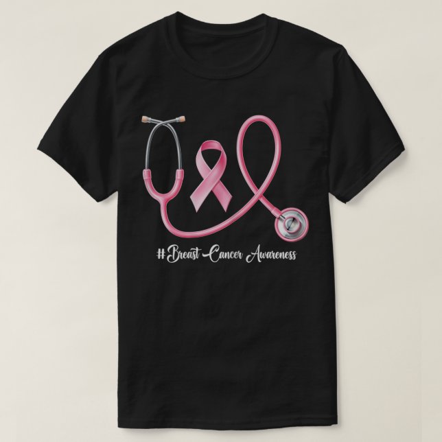 Onkologe und Ocology Nurse Breast Cancer Awarene T-Shirt (Design vorne)
