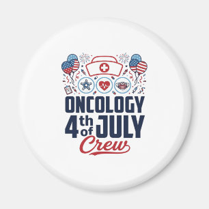 Onkologie 4. Juli Crew Medizinisches Patriotisches Magnet