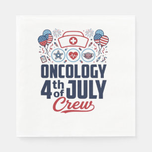 Onkologie 4. Juli Crew Medizinisches Patriotisches Serviette