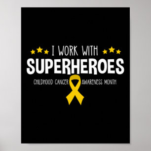 Onkologie bei Kindern Rn Nurse Onkologe Ribbon Poster