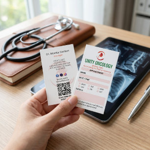 Onkologie Klinik   Einfache Ernennung Visitenkarte