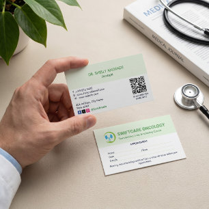 Onkologie Klinik   Einfache Ernennung Visitenkarte