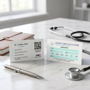 Onkologie-Klinik-Geschäft   Einfache Terminvereinb Visitenkarte