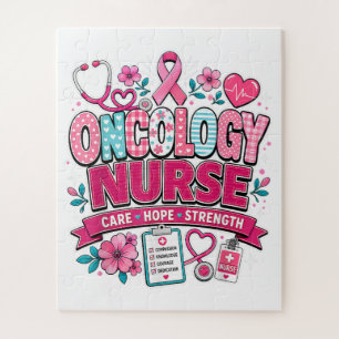 Onkologie-Krankenschwester Brustkrebsbewusstsein Puzzle