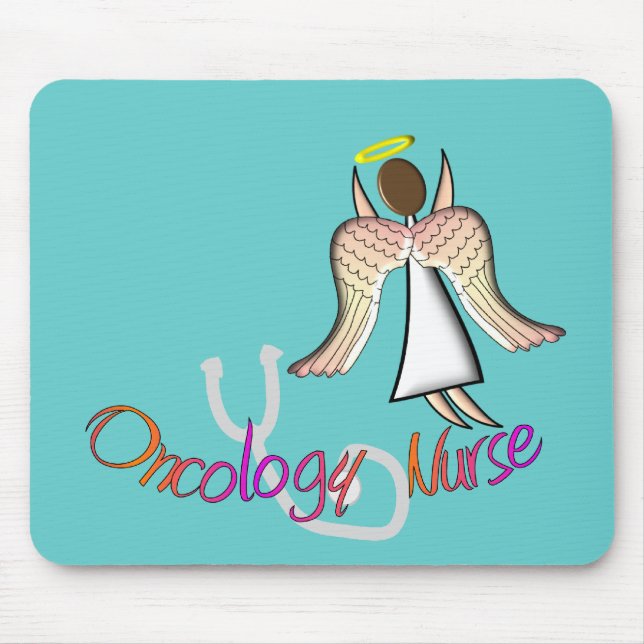 Onkologie-Krankenschwester-Engel Mousepad (Vorne)