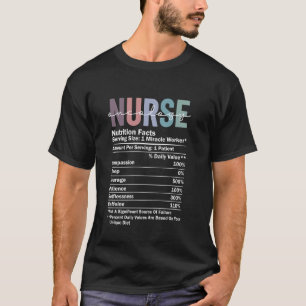 Onkologie-Krankenschwester-Ernährungsfakten Lustig T-Shirt