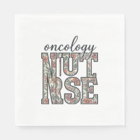 Onkologie-Krankenschwester Floral Vintage