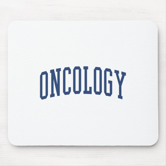 Onkologie Krankenschwester Varsity Style Mousepad (Vorne)