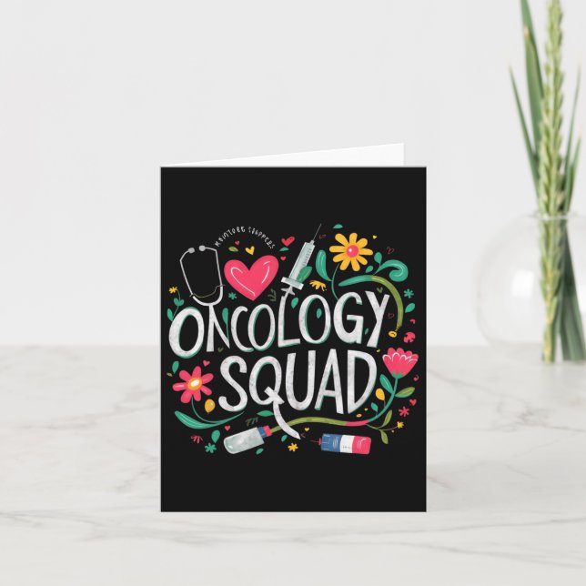 Onkologie Squad Oncology Nurse Squad Oncology Crew Karte (Vorderseite)
