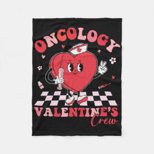 Onkologie Valentinstag Herz Krebs Krankenschwester Fleecedecke