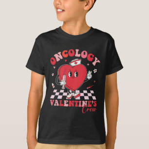 Onkologie Valentinstag Herz Krebs Krankenschwester T-Shirt