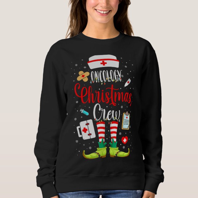 Onkologie Weihnachts-Crew Onkologie Onkologie Onko Sweatshirt (Vorderseite)