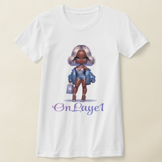 "OnLaye1" Frauen-Bella+Leinwand T - Shirt mit schl (Ablage )