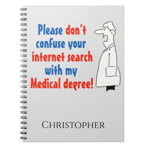 Online-ärztliche Diagnose und ein qualifizierter A Notizblock