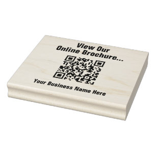Online-Broschüre über QR Code Kautschuk-Briefmarke Gummistempel