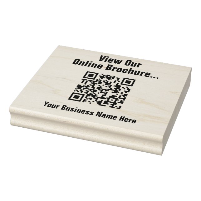 Online-Broschüre über QR Code Kautschuk-Briefmarke Gummistempel (Stempel)