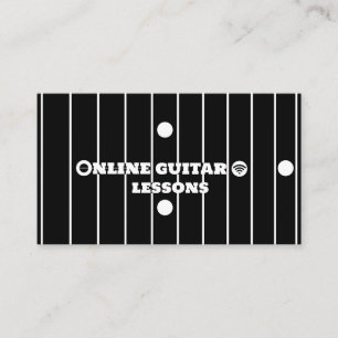 Online-Gitarrenunterricht Internet-Musiklehrer Visitenkarte