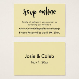 Online-Hochzeits-RSVP Casual-Schriftart über Butte