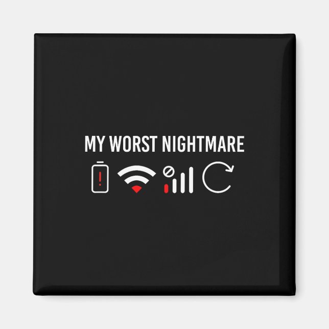 Online Kleidung Computer Video Game Geek My Worst  Magnet (Vorne)