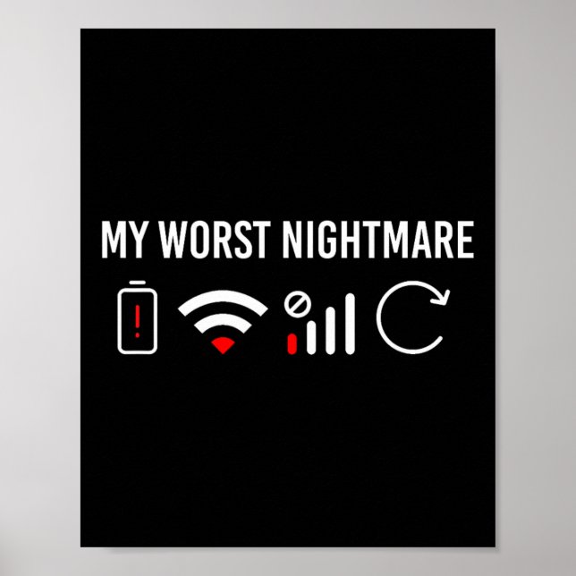 Online Kleidung Computer Video Game Geek My Worst  Poster (Vorne)