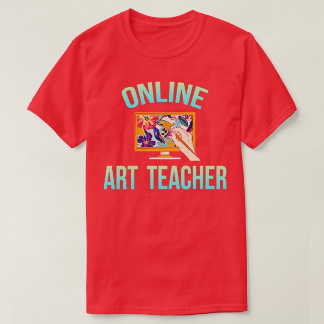 Online-Kunstlehrer T-Shirt (Design vorne)