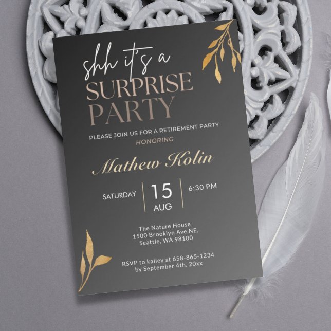 Online-Party für die Anmietung von Black Surprise Einladung (Von Creator hochgeladen)