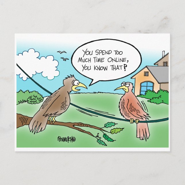 Online-Postkarten für Vögel Postkarte (Vorderseite)