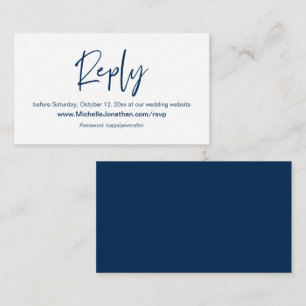 Online RSVP, Wedding zusammengestellt, Password, R Begleitkarte