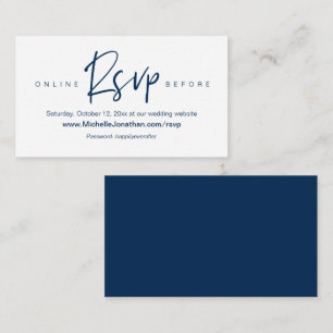 Online RSVP, Wedding zusammengestellt, Password, R Begleitkarte