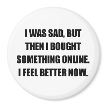 Online Shopping Fun Magnet