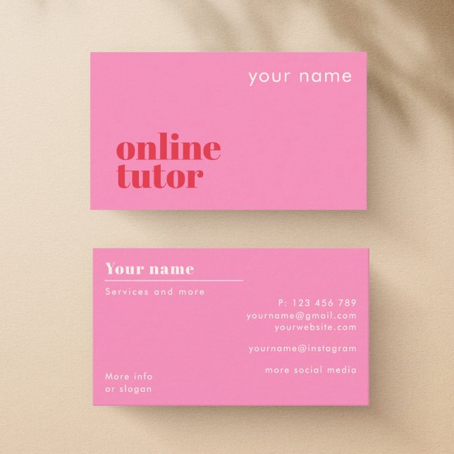 Online-Tutor moderne Visitenkarte (Von Creator hochgeladen)
