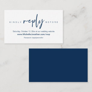 Online-UAWG, Hochzeitswebsite, Kennwort, Erinnerun Begleitkarte