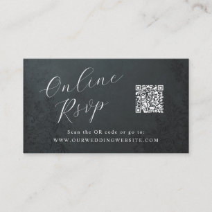 Online-UAWG QR-Code für theatralische Zierhochzeit Visitenkarte