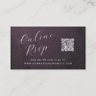 Online-UAWG QR-Code für theatralische Zierhochzeit Visitenkarte
