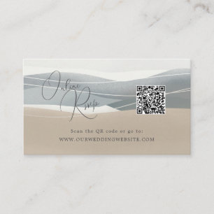 Online UAWG QR Code Website für Hochzeiten am Stra Visitenkarte