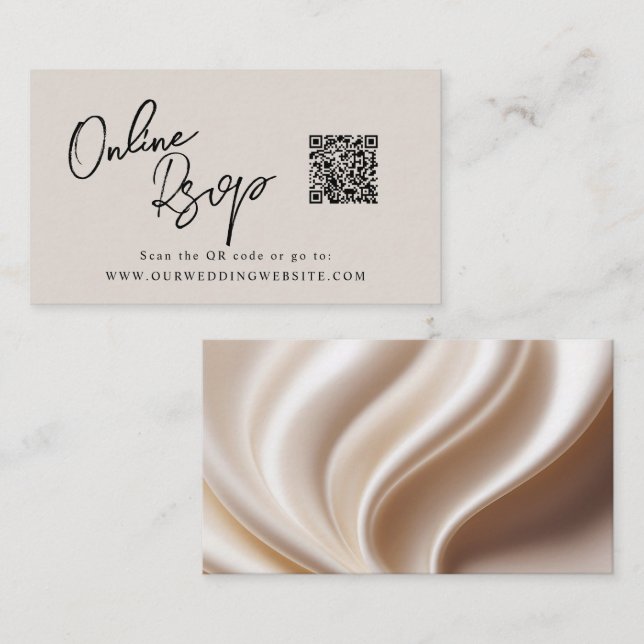 Online-UAWG QR-Code-Website Visitenkarte (Vorne/Hinten)