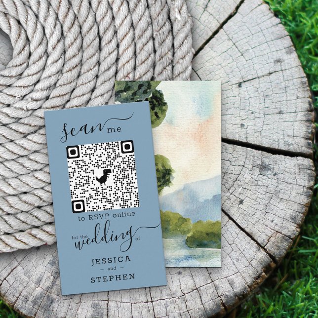 Online-UAWG QR-Code-Website zum Evergreen Wedding Begleitkarte (Von Creator hochgeladen)