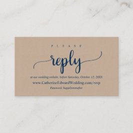 Online-UAWG-Website, Navy Blue Schriftart, Brown K Begleitkarte