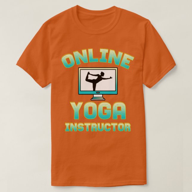 Online Yoga Instructor T-Shirt (Design vorne)