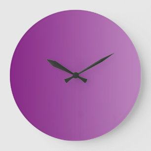 ONLY COLOR gradients - magenta Große Wanduhr