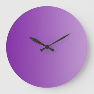 ONLY COLOR gradients - purple Große Wanduhr