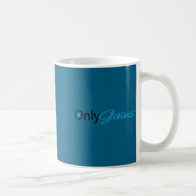 Only Gains _ Funny Gym Motivation  Kaffeetasse (Rechts)