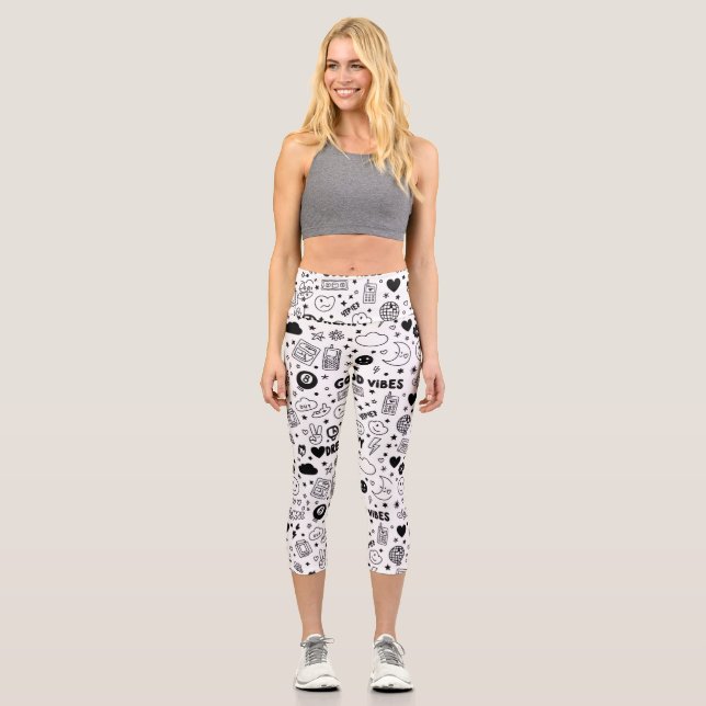 Only good vibes capri leggings (Vorderseite)