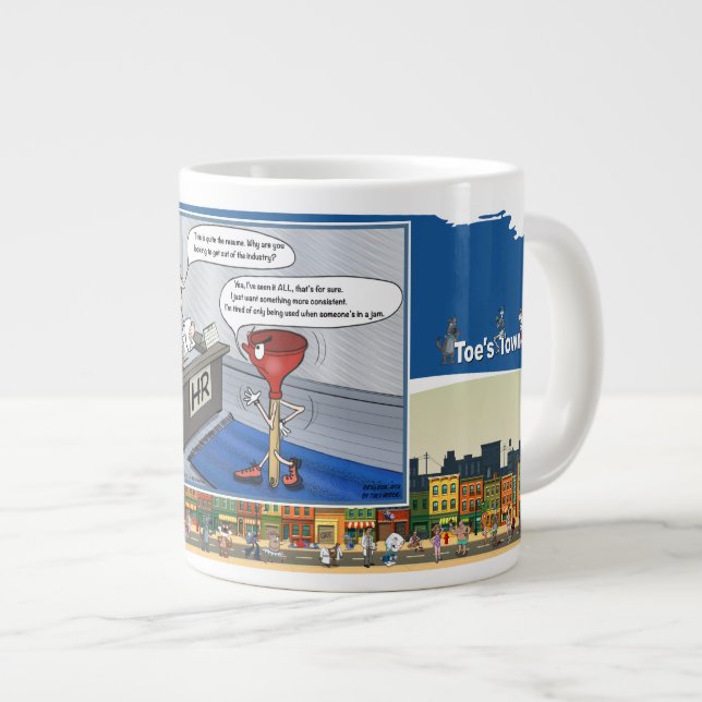 Only in a Jam | Office Humor Jumbo-Tasse (Vorderseite Rechts)