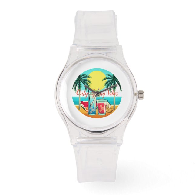 ' Only spring vibes ' eWatch Armbanduhr (Vorderseite)