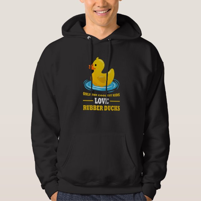 only the coolest kids love rubber ducks rubber duc hoodie (Vorderseite)