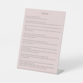 Only You Sockelschild